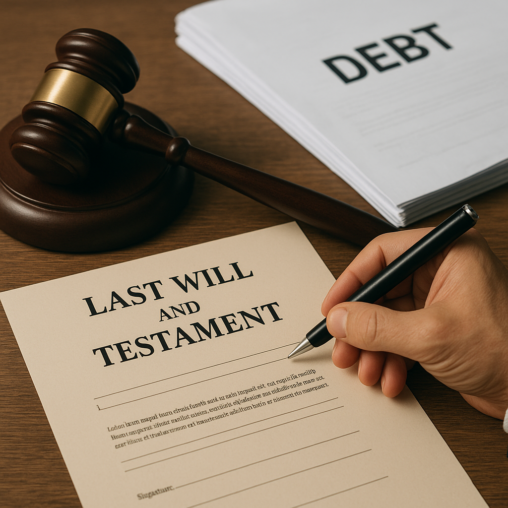 Czy można żądać unieważnienia testamentu z powodu zadłużenia spadku