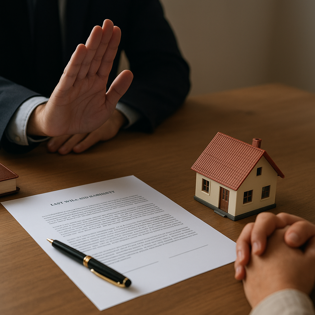 Jak wygląda dział spadku, gdy jeden z dziedziców odrzucił spadek